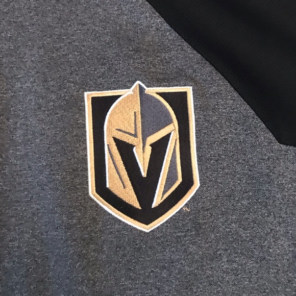 Majestic NHL Vegas Golden Knights Hockey Sweatshirt Sweater Mens 2XL Quarter Zip - Picture 7 of 9